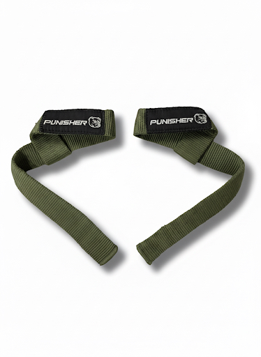 Punisher 18″ Lifting Straps Navy Blue with Neoprene Pad