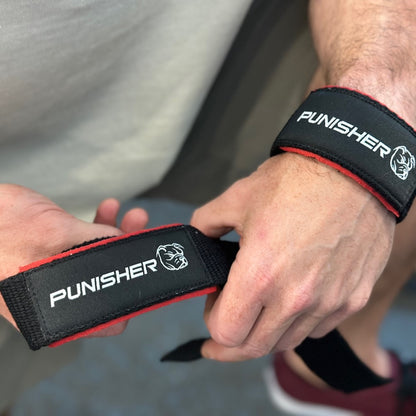 Punisher 18″ Lifting Straps Navy Blue with Neoprene Pad