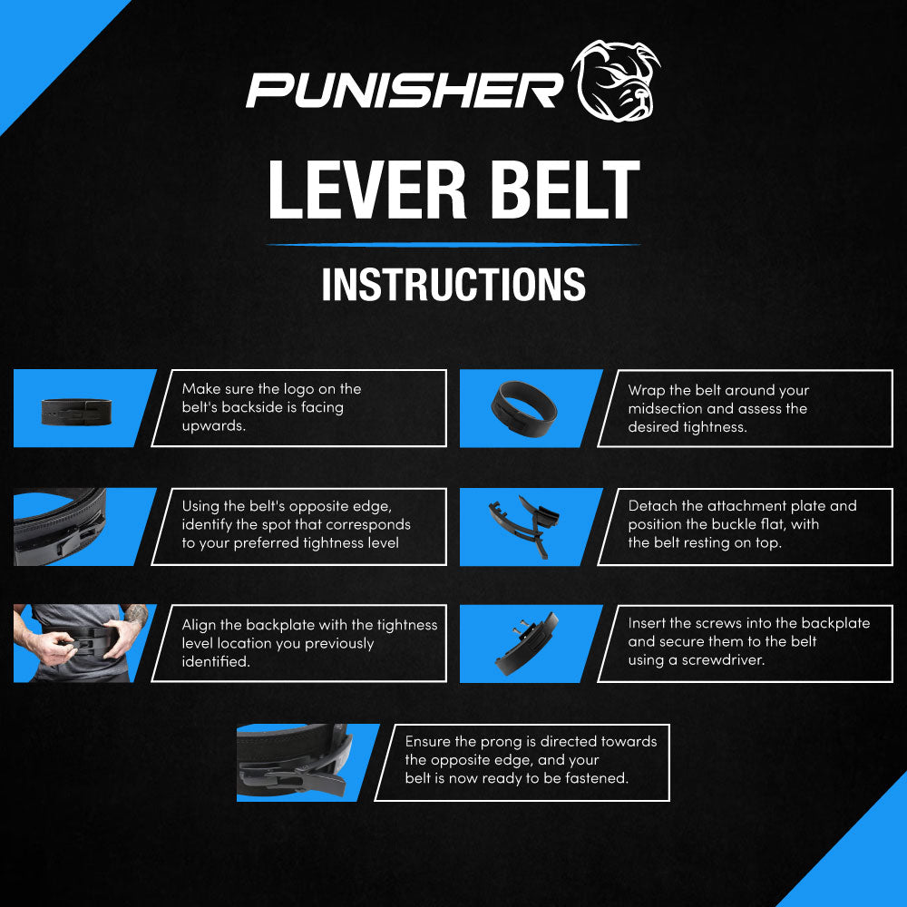 10MM Lever Belt Black - Punisher Vault