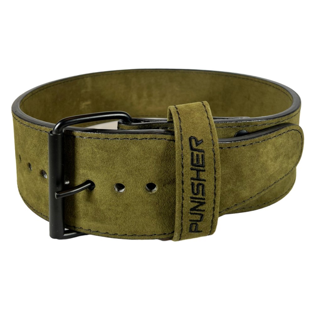 10MM Single Prong Lifting Belt Green - Punisher Vault