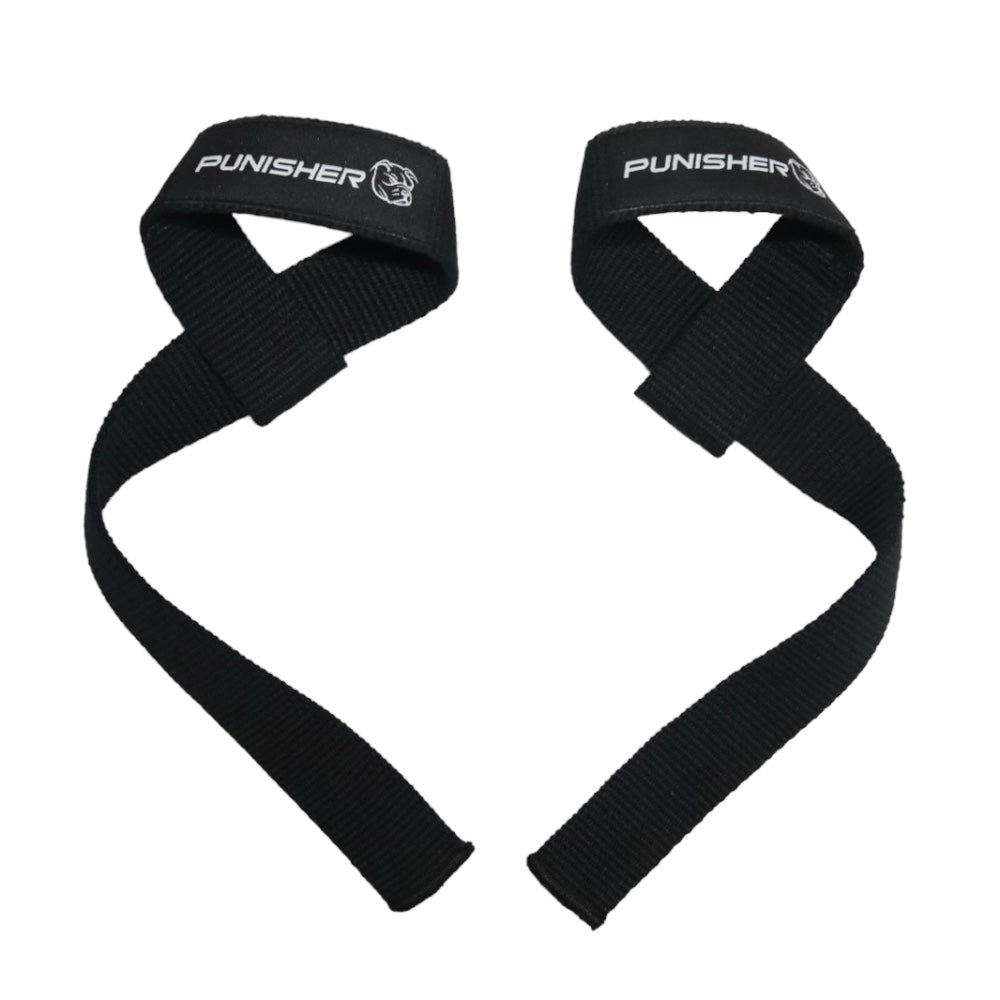 Punisher 18″ Lifting Straps Black with Neoprene Pad - Punisher Vault