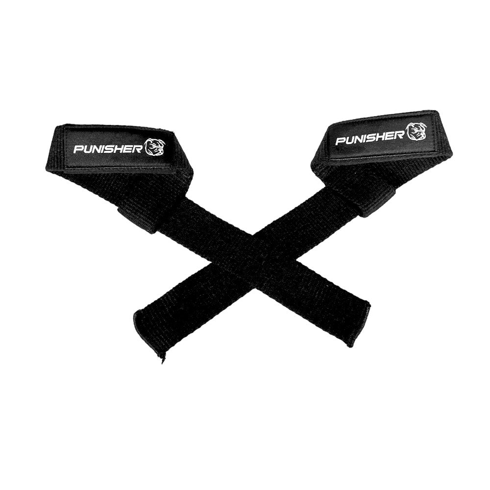 Punisher 18″ Lifting Straps Black with Neoprene Pad - Punisher Vault