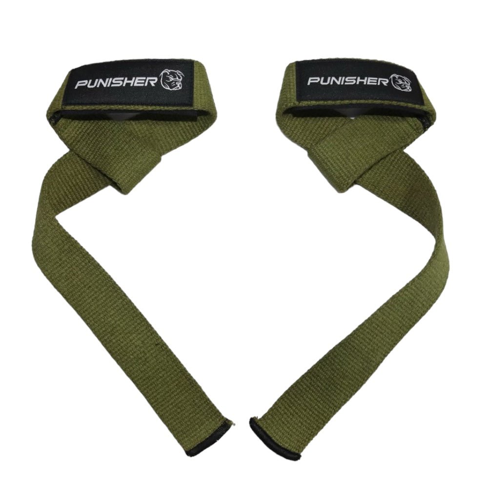 Punisher 18″ Lifting Straps Green with Neoprene Pad - Punisher Vault